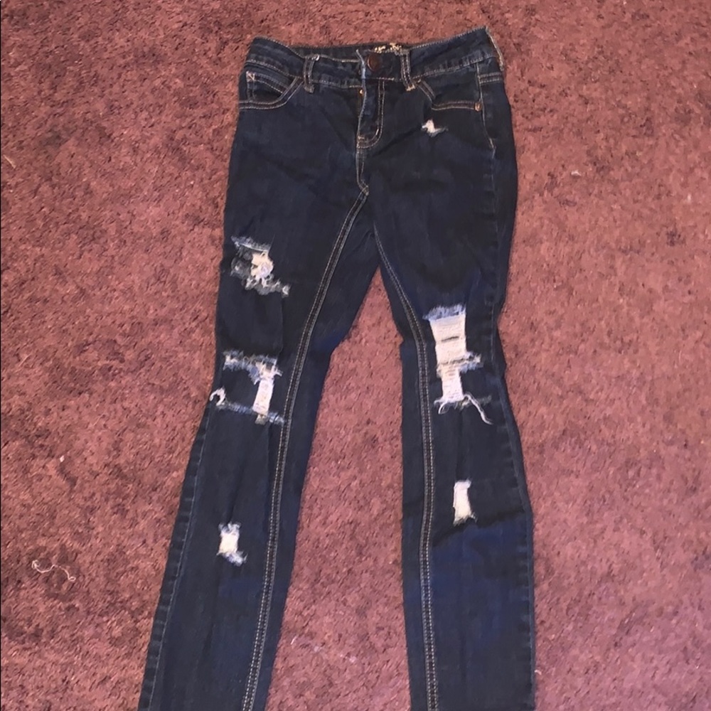 Size a ripped justice jeans